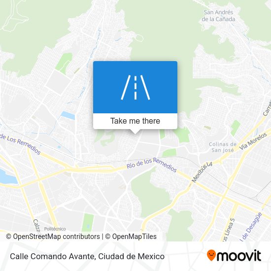 Mapa de Calle Comando Avante