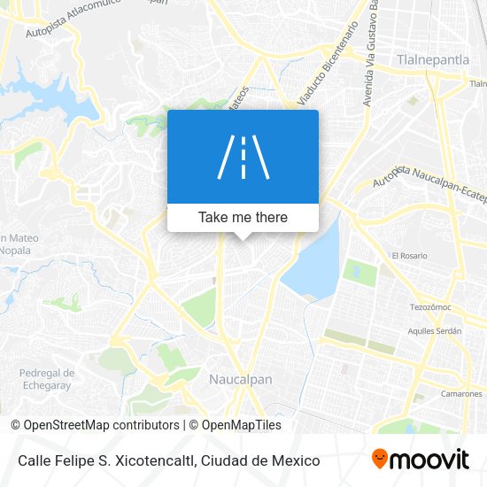 Calle Felipe S. Xicotencaltl map