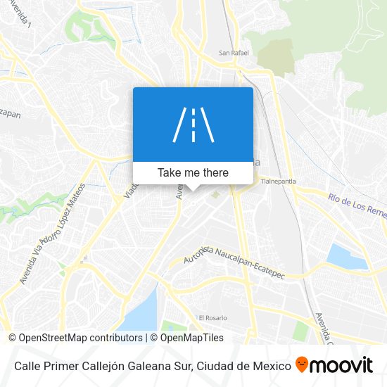 Mapa de Calle Primer Callejón Galeana Sur