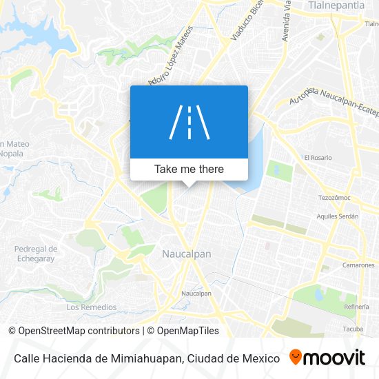 Calle Hacienda de Mimiahuapan map