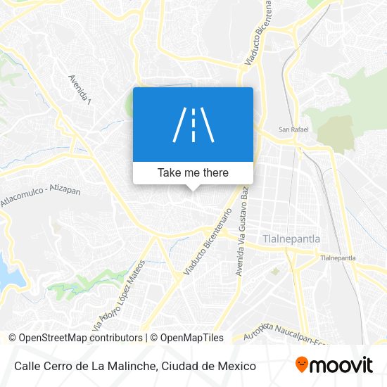 Mapa de Calle Cerro de La Malinche