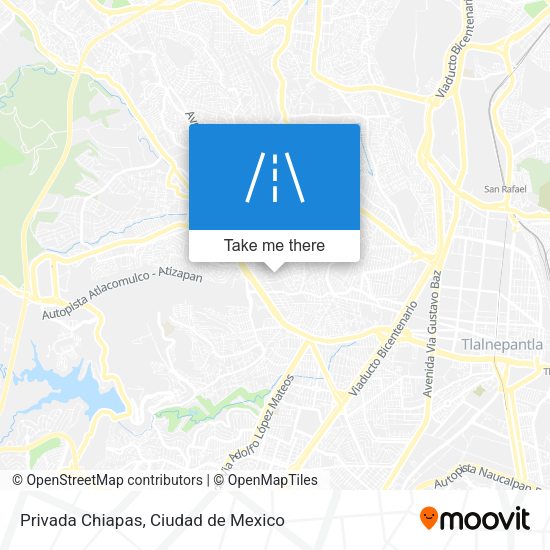Privada Chiapas map