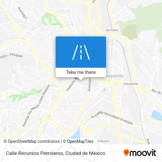 Calle Recursos Petroleros map