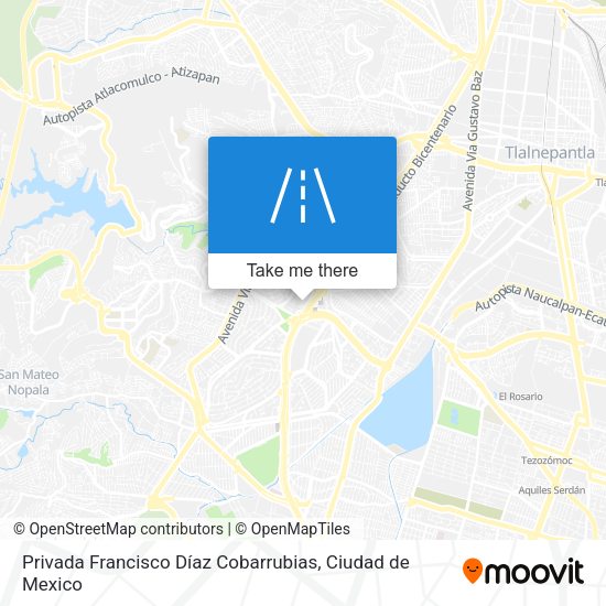 Privada Francisco Díaz Cobarrubias map