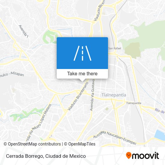 Cerrada Borrego map