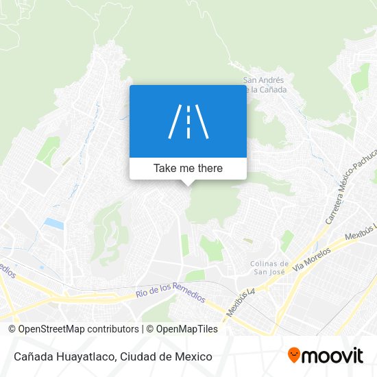 Cañada Huayatlaco map
