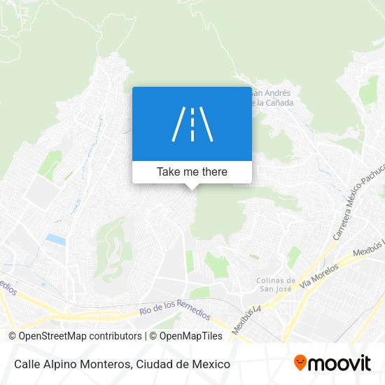 Calle Alpino Monteros map