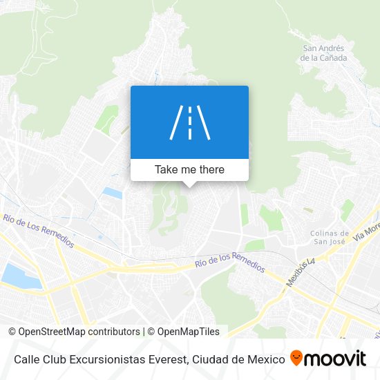 Calle Club Excursionistas Everest map