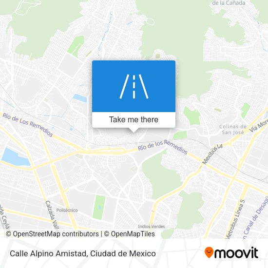 Calle Alpino Amistad map