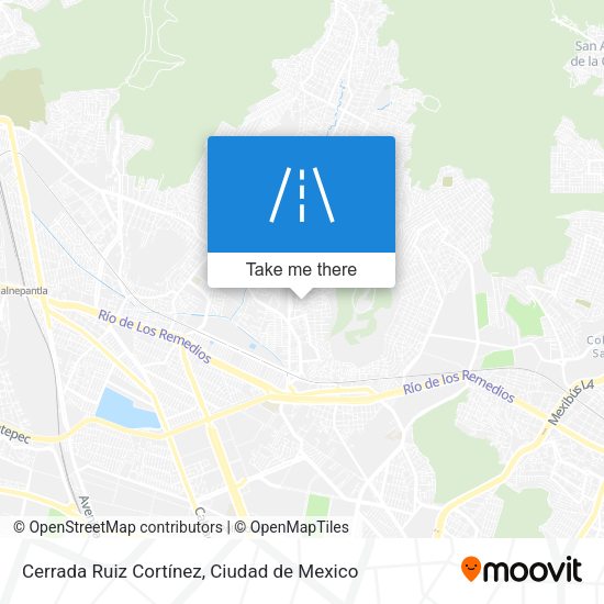 Mapa de Cerrada Ruiz Cortínez