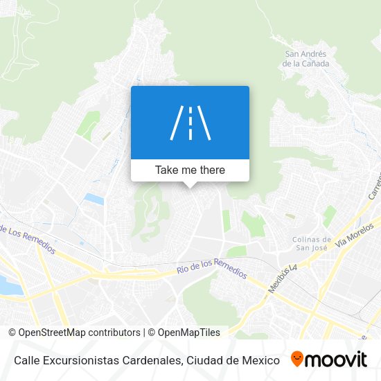 Calle Excursionistas Cardenales map