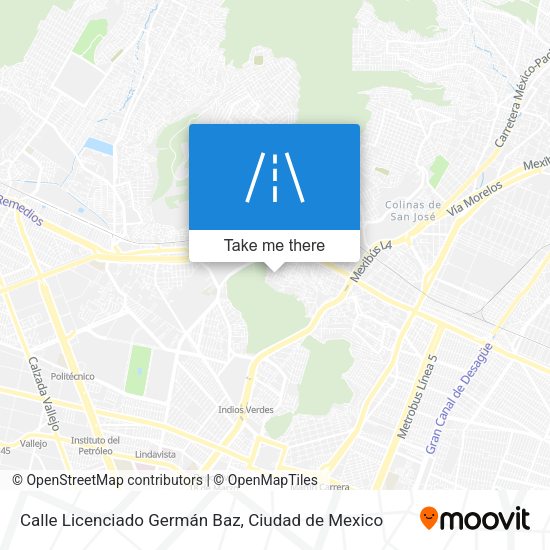 Calle Licenciado Germán Baz map
