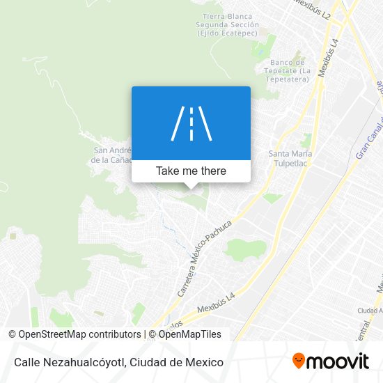 Mapa de Calle Nezahualcóyotl