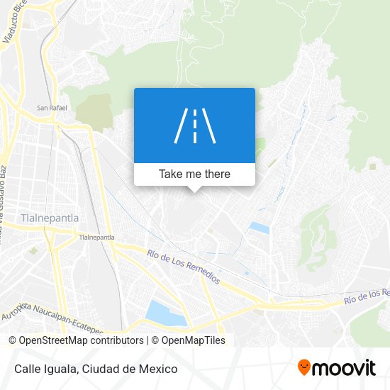 Calle Iguala map