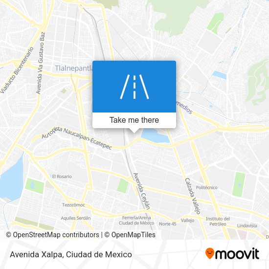 Mapa de Avenida Xalpa