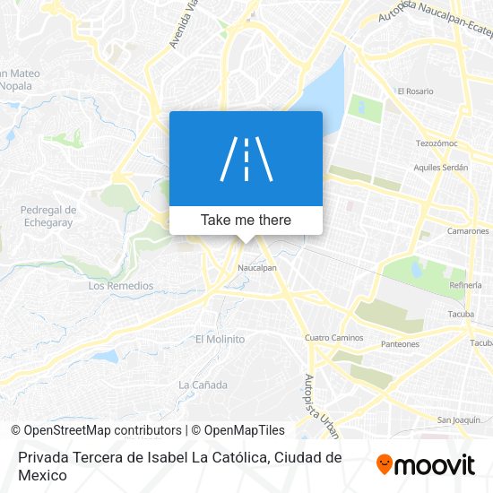 Privada Tercera de Isabel La Católica map