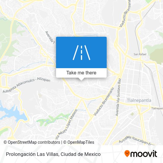 Prolongación Las Villas map