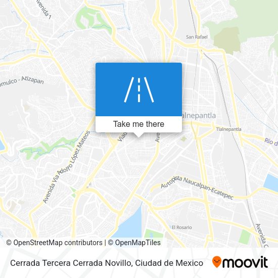 Mapa de Cerrada Tercera Cerrada Novillo