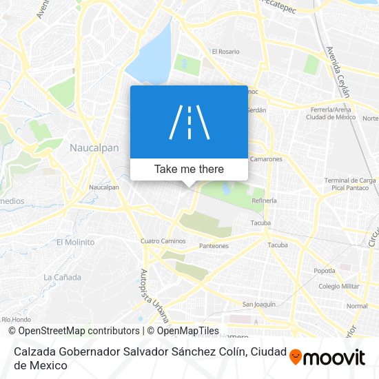 Mapa de Calzada Gobernador Salvador Sánchez Colín