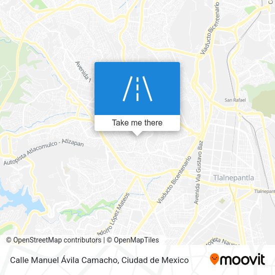 Mapa de Calle Manuel Ávila Camacho