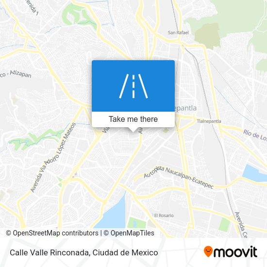 Calle Valle Rinconada map