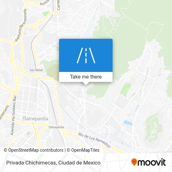 Privada Chichimecas map