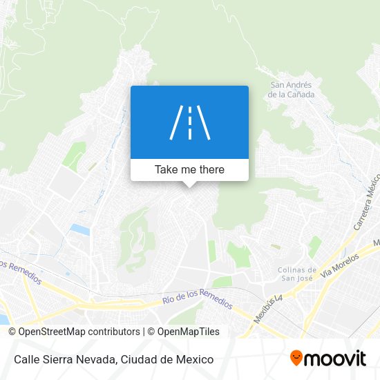 Calle Sierra Nevada map