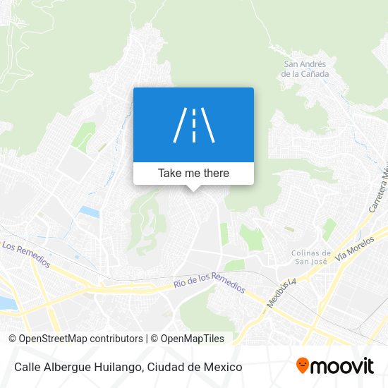 Calle Albergue Huilango map