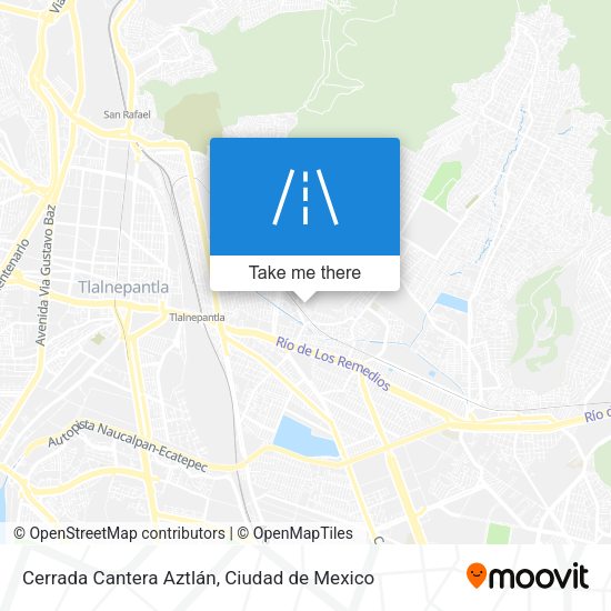 Mapa de Cerrada Cantera Aztlán