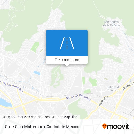 Mapa de Calle Club Matterhorn