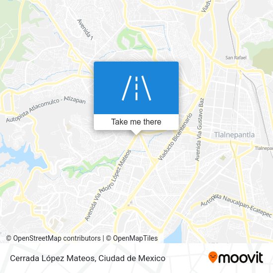Cerrada López Mateos map