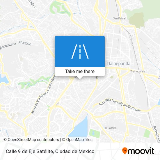 Calle 9 de Eje Satélite map