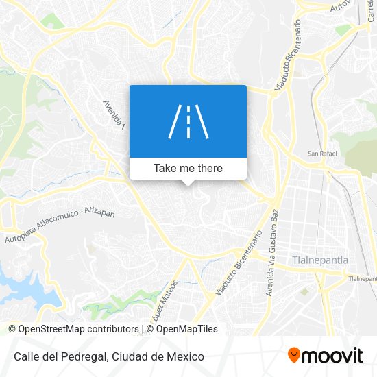 Mapa de Calle del Pedregal
