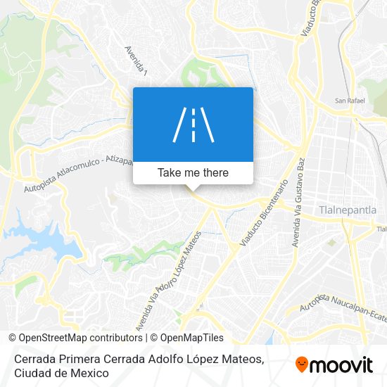 Cerrada Primera Cerrada Adolfo López Mateos map