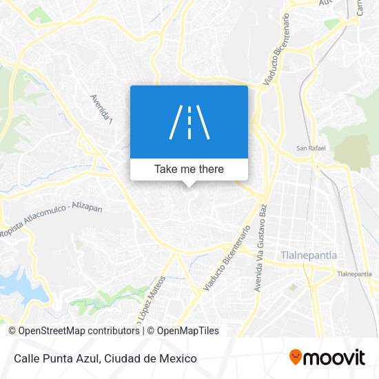 Mapa de Calle Punta Azul