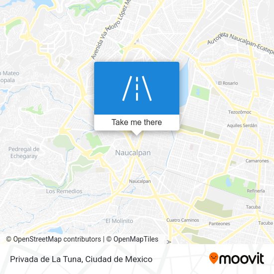 Privada de La Tuna map