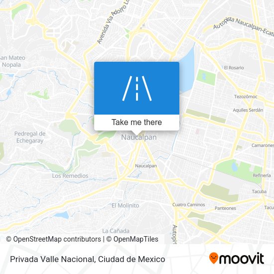 Mapa de Privada Valle Nacional