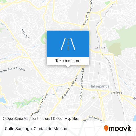 Calle Santiago map