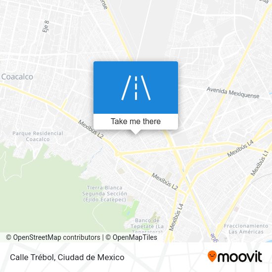 Calle Trébol map