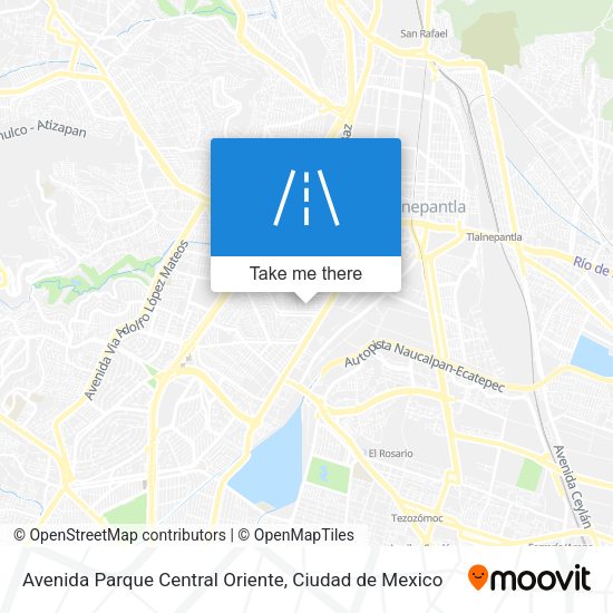 Mapa de Avenida Parque Central Oriente