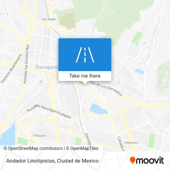Andador Linotipistas map