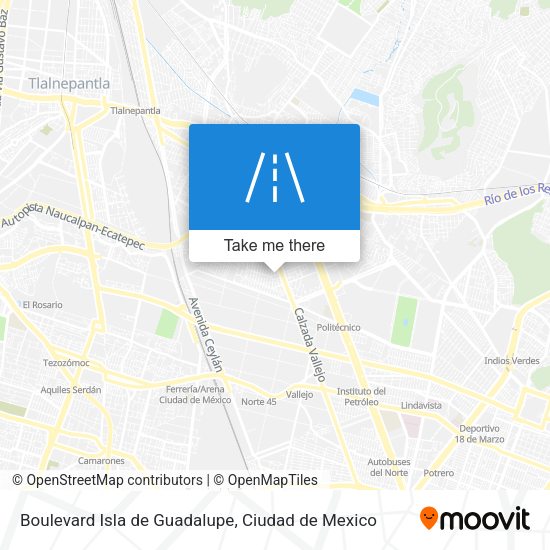 Mapa de Boulevard Isla de Guadalupe