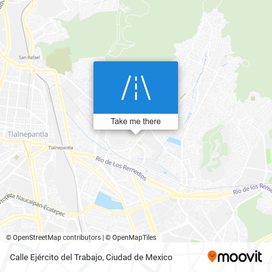 Mapa de Calle Ejército del Trabajo