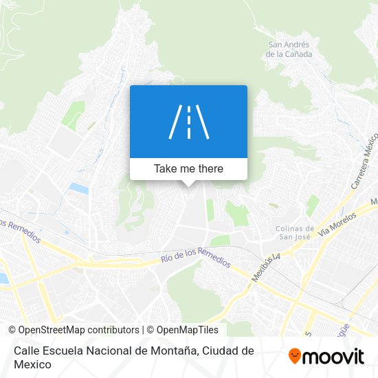 Mapa de Calle Escuela Nacional de Montaña
