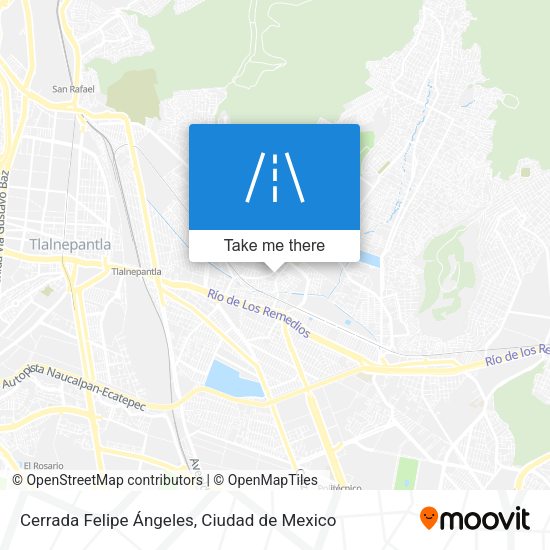 Cerrada Felipe Ángeles map