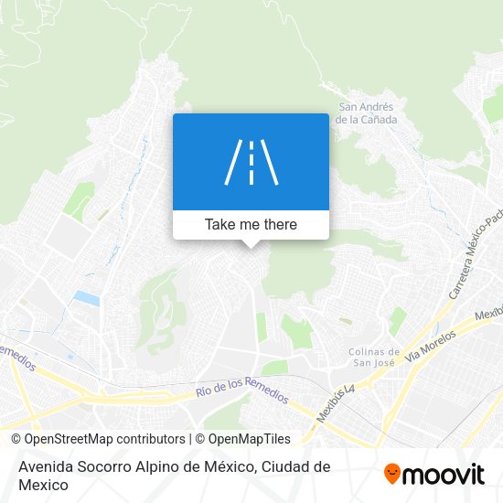 Avenida Socorro Alpino de México map