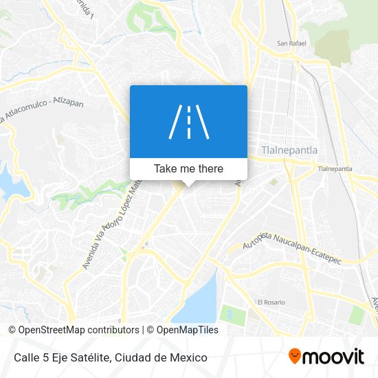 Calle 5 Eje Satélite map