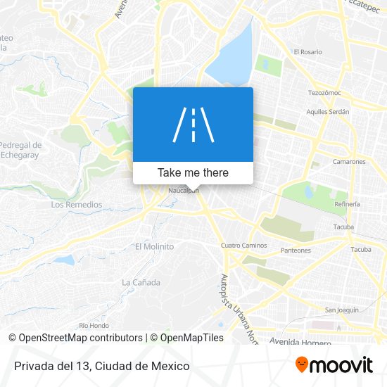 Privada del 13 map