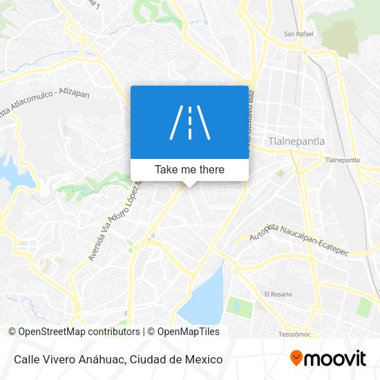 Calle Vivero Anáhuac map