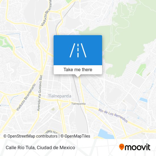 Calle Río Tula map